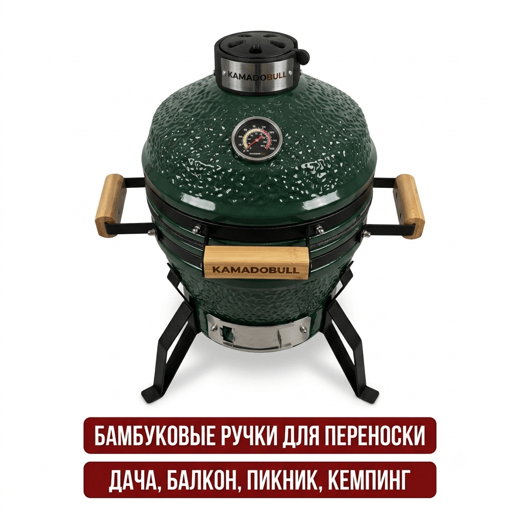 Керамический гриль KamadoBull Classic S 33 см13″ — купить в Hedonism.ru