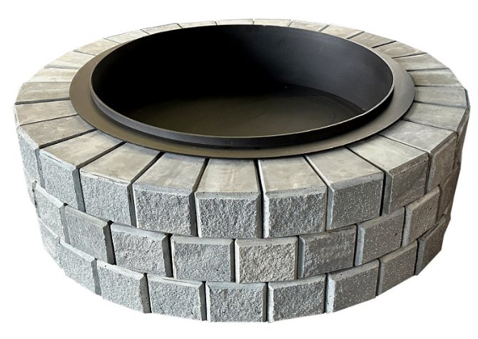 Стационарное кострище CONCRETIKA РИМ из огнеупорного бетона