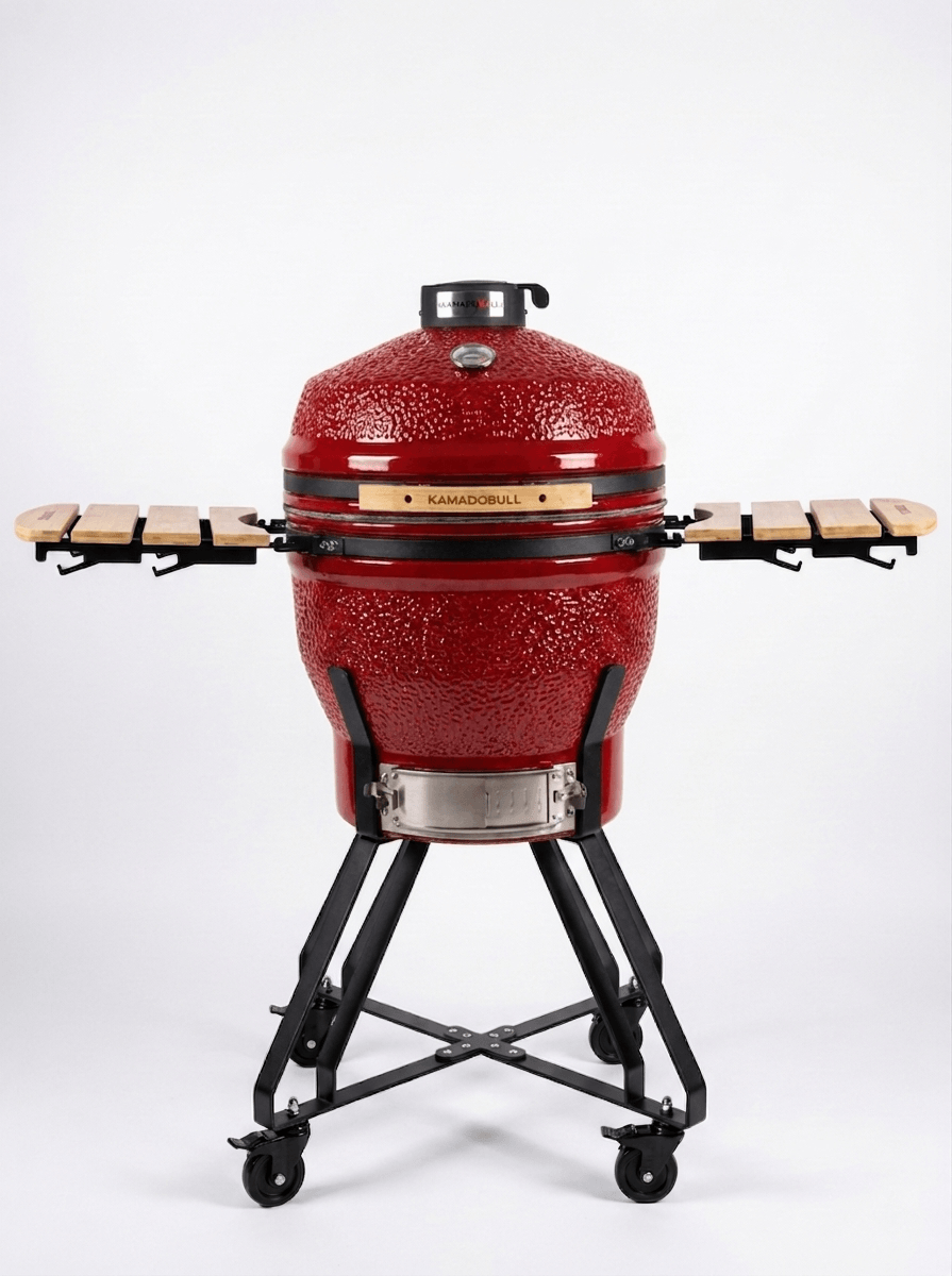 Керамический гриль KamadoBull Classic XL 22" на подставке красный
